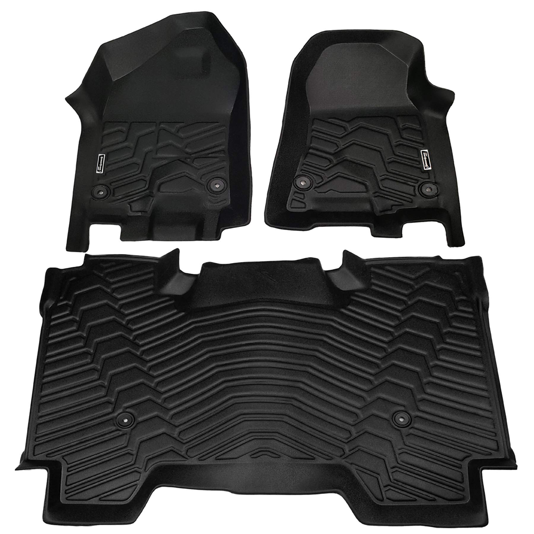 leader-accessories-floor-mat-liner-for-dodge-ram-1500-crew-cab-2019-2020-3-piece image 1
