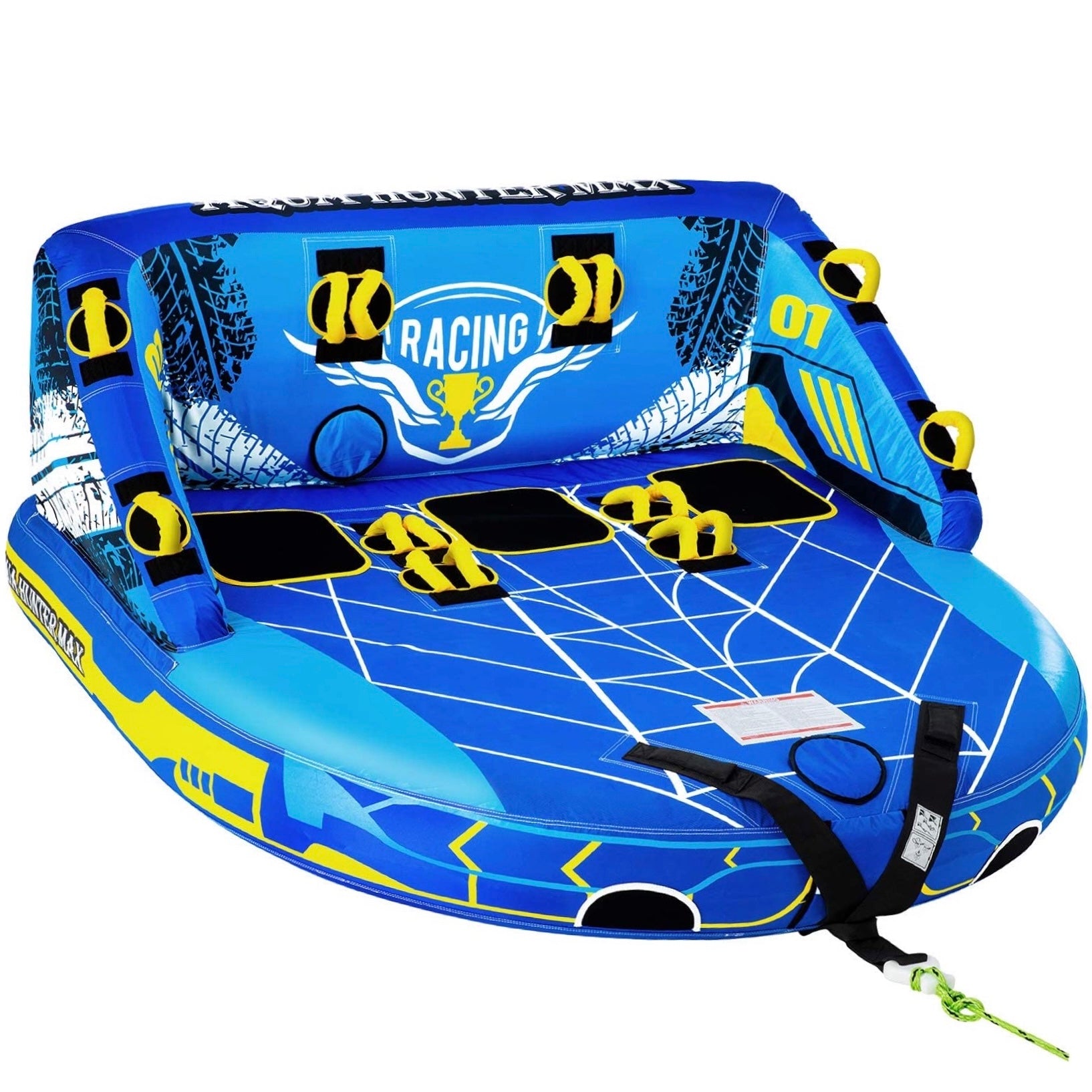 leader-accessories-3-person-towable-tube-heavy-duty-pvc-bladder-840d-nylon-cover image 2