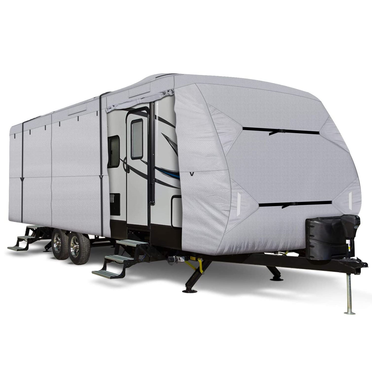 leader-accessories-travel-trailer-rv-cover-300d-ripstop-polyester-all-weather-pr image 1