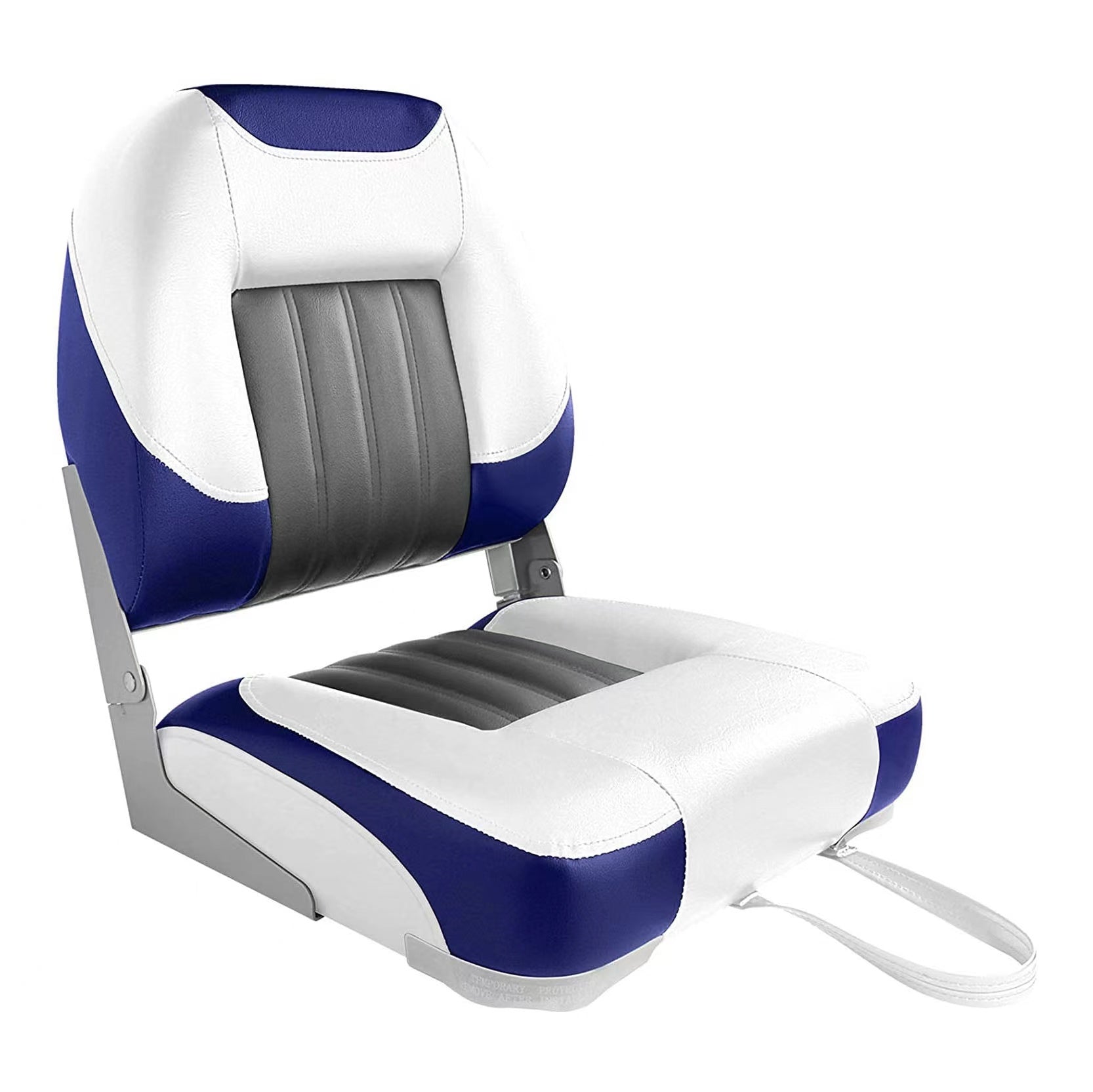 leader-accessories-low-back-folding-fishing-boat-seat-marine-grade-vinyl-250-lb- image 1
